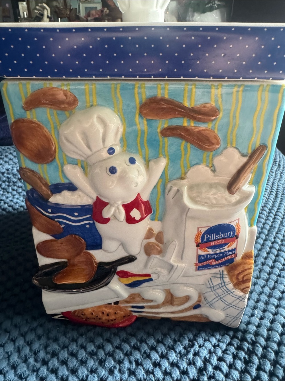 The Pillsbury Doughboy Canister Collection Ceramic Jar 2000